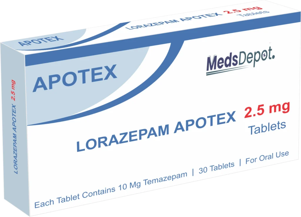 Lorazepam 2.5mg (30 tabletten)