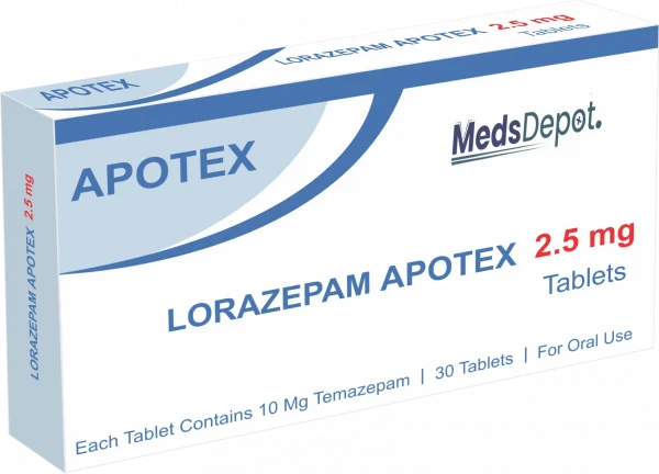 Lorazepam 2.5mg (30 tabletten)